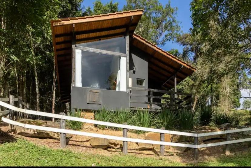 Cabana Sassafras Com Hidromassagem Alfredo Wagner Bagian luar foto