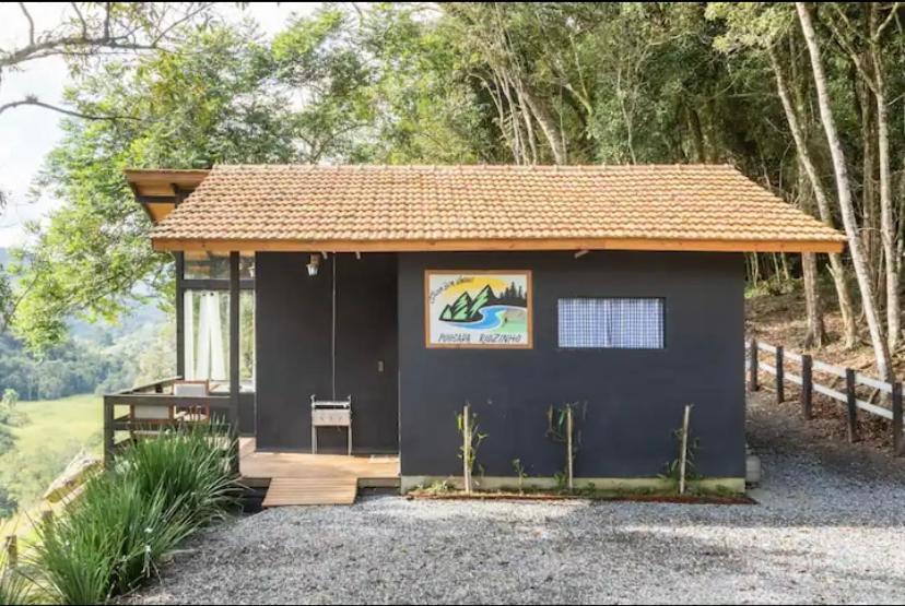 Cabana Sassafras Com Hidromassagem Alfredo Wagner Bagian luar foto