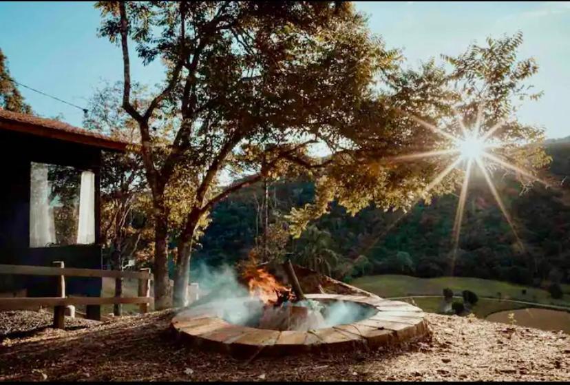 Cabana Sassafras Com Hidromassagem Alfredo Wagner Bagian luar foto